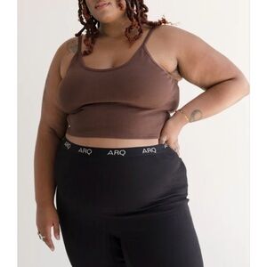 ARQ Ribbed Cocoa Nico Tank Large